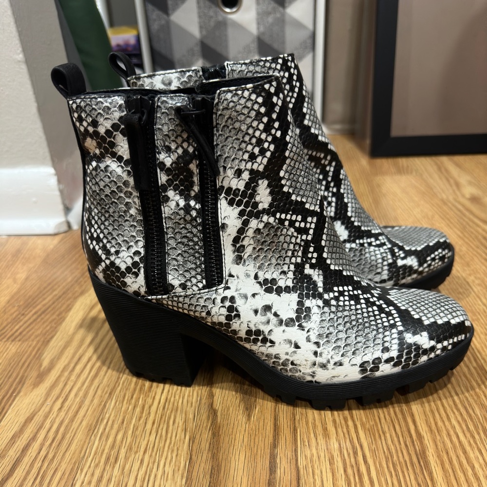 snake skin boots